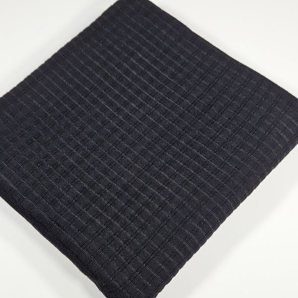 Dubai Premium Jersey Chequered Scarf in Black