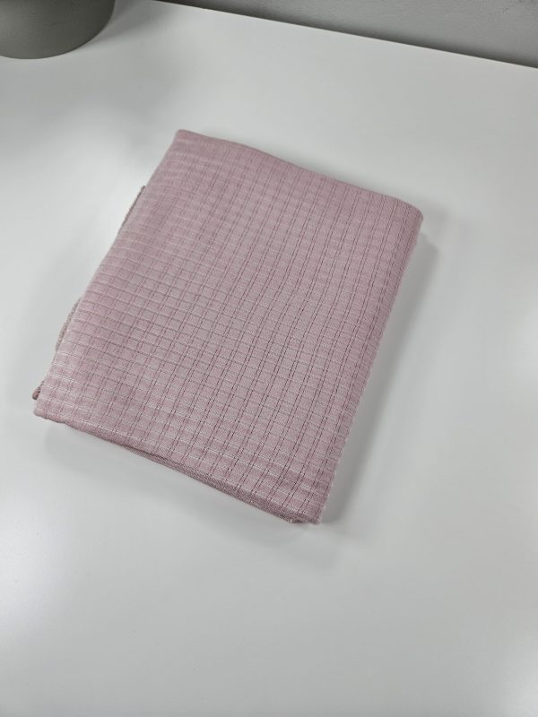 Dubai Premium Jersey Chequered Scarf in Dawn Pink