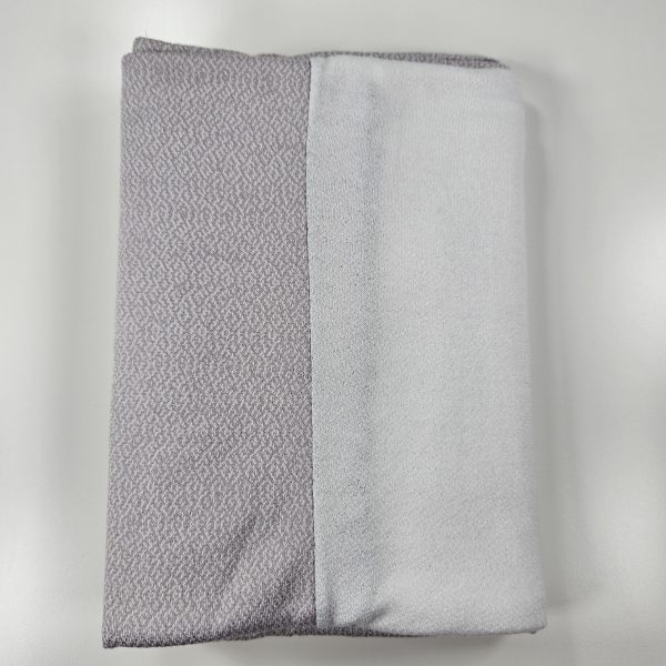 Dubai Premium Jersey Double Shade Scarf in Off-White & Quill Grey