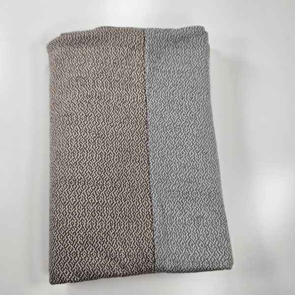 Dubai Premium Jersey Double Shade Scarf in Grey & Brown