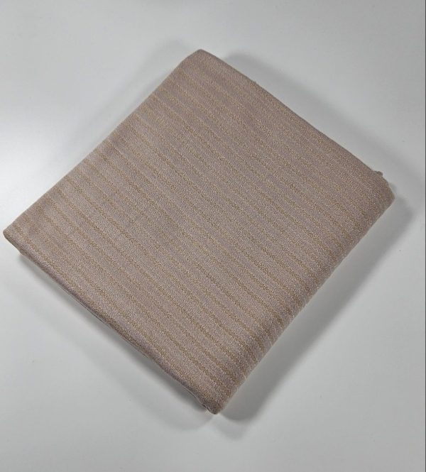 Dubai Premium Jersey Striped Scarf in Almond