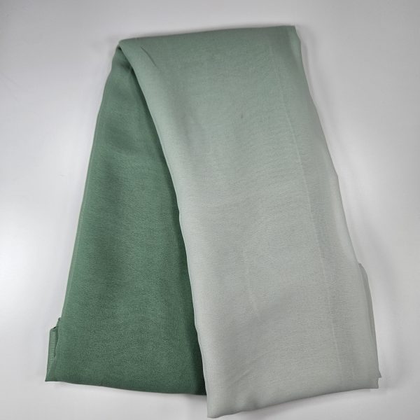 Dubai Premium Chiffon Gradient Plain Scarf in Mint Green